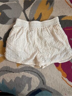 Kith embroidered shorts “stadium” cream white XS